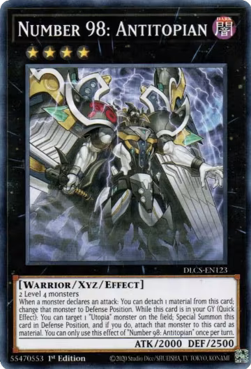 Number 98: Antitopian (DLCS-EN123), Dragons of Legend: The Complete Series — Yu-Gi-Oh! card price