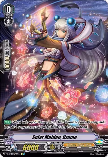 Solar Maiden, Uzume (SP) (V-BT08/SP29EN SP), V-BT08: Silverdust Blaze — Vanguard card price