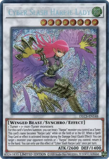 Cyber Slash Harpie Lady (DLCS-EN148) — card price