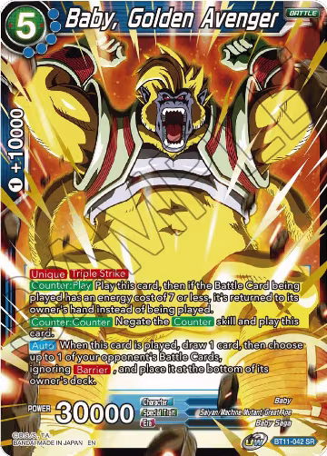 Baby, Golden Avenger (BT11-042), Vermilion Bloodline — DB Super card price