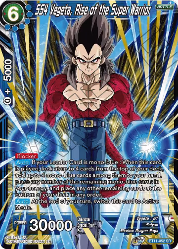 SS4 Vegeta, Rise of the Super Warrior (BT11-052), Vermilion Bloodline — DB Super card price