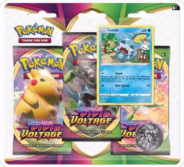 Vivid Voltage 3 Pack Blister [Sobble], Vivid Voltage — Pokémon sealed product price