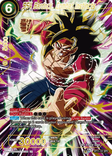 SS4 Bardock, Combat Instincts (SPR) (BT11-131), Vermilion Bloodline — DB Super card price