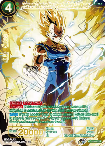 Prince of Destruction Vegeta, Prideful Warrior (SPR) (BT11-066) — card price