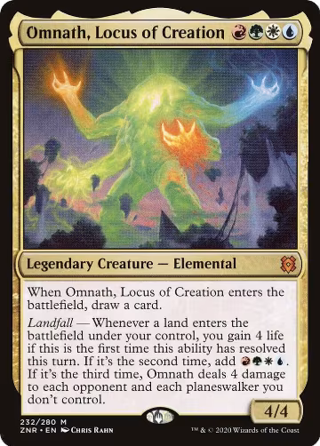 Omnath, Locus of Creation (232), Zendikar Rising — Magic card price