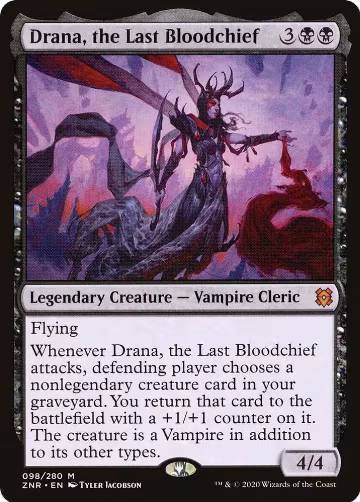 Drana, the Last Bloodchief (98), Zendikar Rising — Magic card price