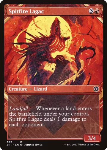 Spitfire Lagac (Showcase) (302), Zendikar Rising — Magic card price