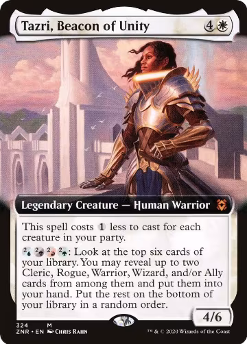 Tazri, Beacon of Unity (Extended Art) (324), Zendikar Rising — Magic card price