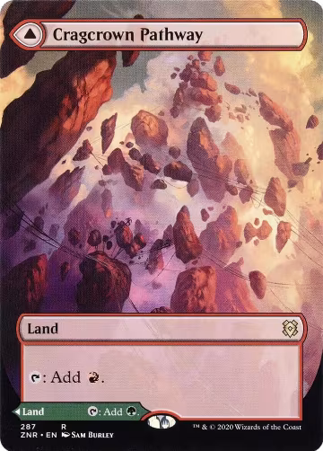 Cragcrown Pathway (Borderless) (287), Zendikar Rising — Magic card price