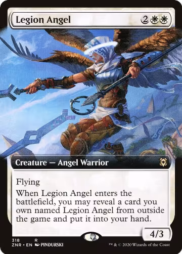 Legion Angel (Extended Art) (318), Zendikar Rising — Magic card price