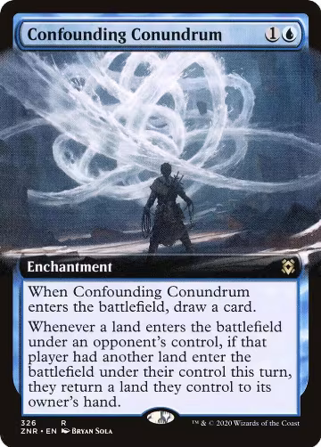 Confounding Conundrum (Extended Art) (326), Zendikar Rising — Magic card price