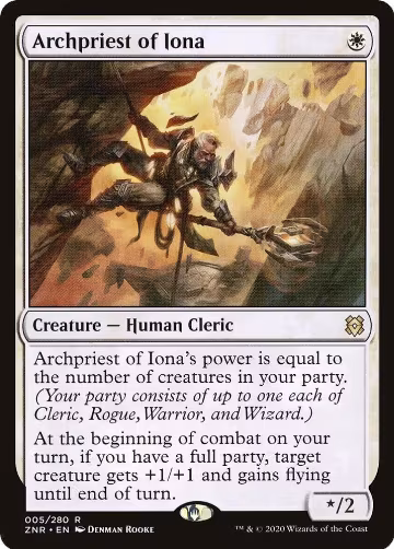 Archpriest of Iona (5), Zendikar Rising — Magic card price