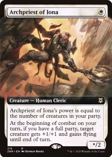 Archpriest of Iona (Extended Art) (316), Zendikar Rising — Magic card price