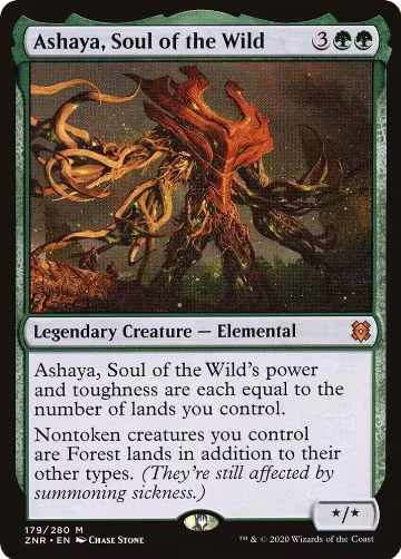 Ashaya, Soul of the Wild (179), Zendikar Rising — Magic card price