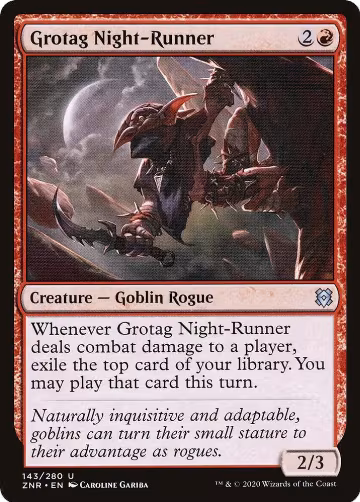Grotag Night-Runner (143), Zendikar Rising — Magic card price