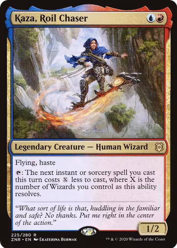 Kaza, Roil Chaser (225), Zendikar Rising — Magic card price