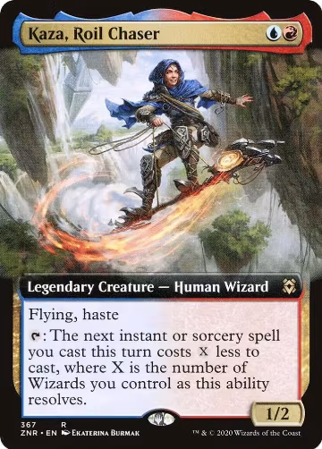 Kaza, Roil Chaser (Extended Art) (367), Zendikar Rising — Magic card price