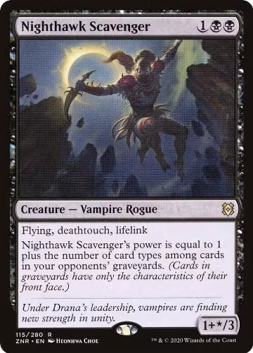 Nighthawk Scavenger (115), Zendikar Rising — Magic card price