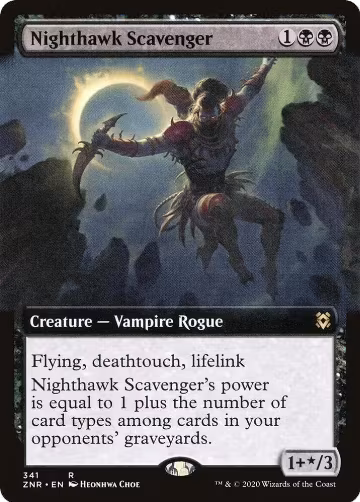 Nighthawk Scavenger (Extended Art) (341), Zendikar Rising — Magic card price