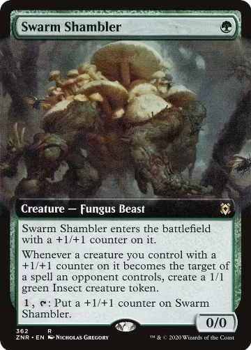 Swarm Shambler (Extended Art) (362), Zendikar Rising — Magic card price