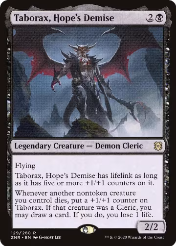 Taborax, Hope's Demise (129), Zendikar Rising — Magic card price