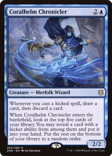 Coralhelm Chronicler (54), Zendikar Rising — Magic card price