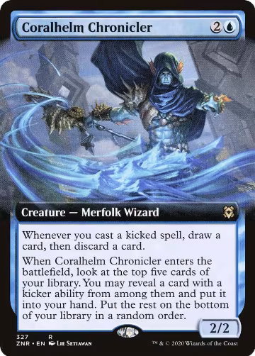 Coralhelm Chronicler (Extended Art) (327), Zendikar Rising — Magic card price