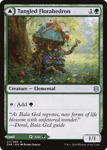 Tangled Florahedron (211), Zendikar Rising — Magic card price