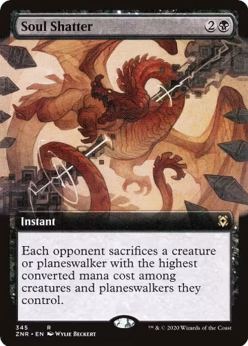 Soul Shatter (Extended Art) (345), Zendikar Rising — Magic card price