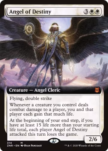 Angel of Destiny (Extended Art) (314), Zendikar Rising — Magic card price
