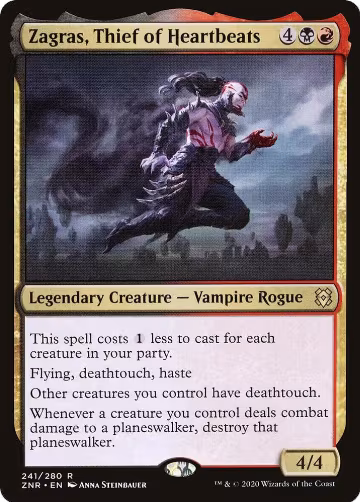 Zagras, Thief of Heartbeats (241), Zendikar Rising — Magic card price