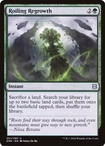 Roiling Regrowth (201), Zendikar Rising — Magic card price
