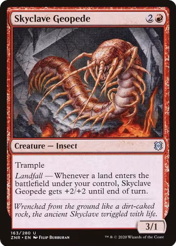 Skyclave Geopede (163), Zendikar Rising — Magic card price