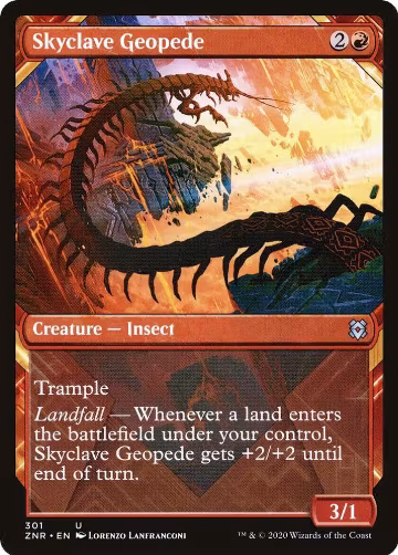 Skyclave Geopede (Showcase) (301), Zendikar Rising — Magic card price
