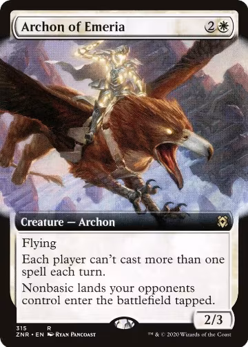 Archon of Emeria (Extended Art) (315), Zendikar Rising — Magic card price