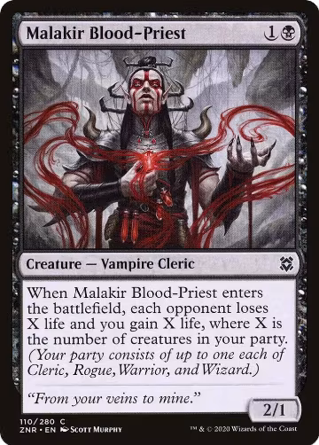 Malakir Blood-Priest (110), Zendikar Rising — Magic card price