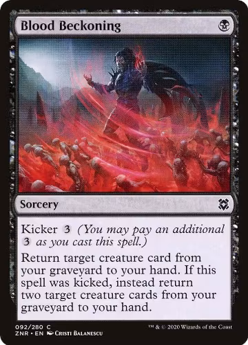 Blood Beckoning (92), Zendikar Rising — Magic card price