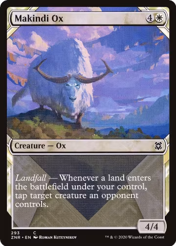 Makindi Ox (Showcase) (293), Zendikar Rising — Magic card price