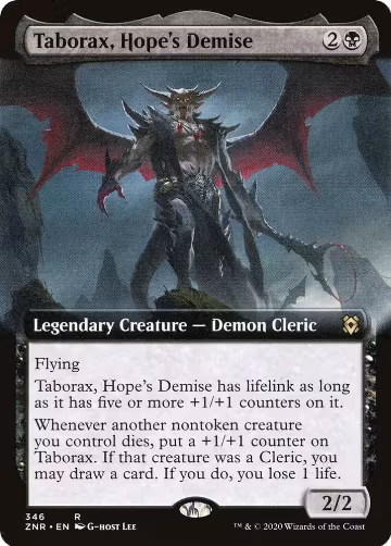 Taborax, Hope's Demise (Extended Art) (346), Zendikar Rising — Magic card price