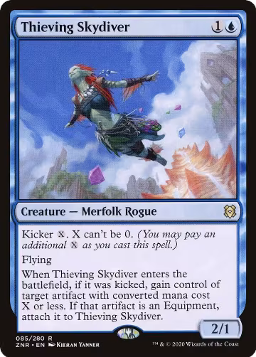 Thieving Skydiver (85), Zendikar Rising — Magic card price