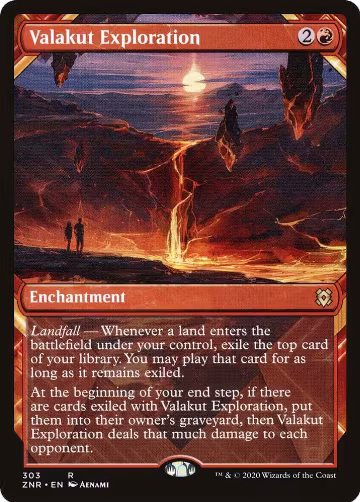 Valakut Exploration (Showcase) (303), Zendikar Rising — Magic card price