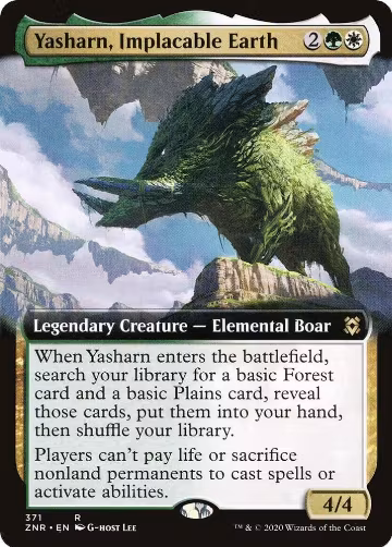 Yasharn, Implacable Earth (Extended Art) (371), Zendikar Rising — Magic card price