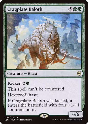 Cragplate Baloth (183), Zendikar Rising — Magic card price