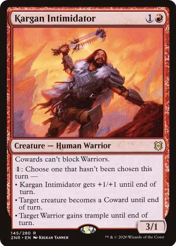 Kargan Intimidator (145), Zendikar Rising — Magic card price