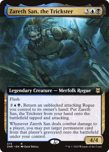 Zareth San, the Trickster (Extended Art) (373), Zendikar Rising — Magic card price