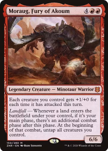 Moraug, Fury of Akoum (150), Zendikar Rising — Magic card price