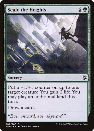 Scale the Heights (202), Zendikar Rising — Magic card price