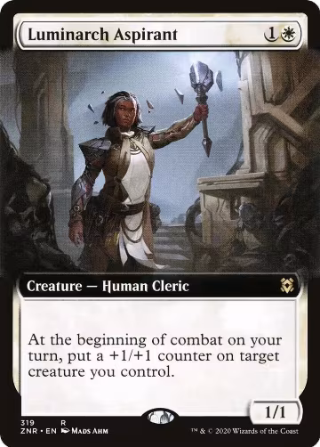 Luminarch Aspirant (Extended Art) (319), Zendikar Rising — Magic card price