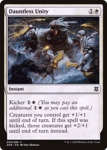 Dauntless Unity (9), Zendikar Rising — Magic card price
