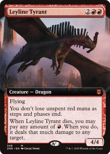 Leyline Tyrant (Extended Art) (348), Zendikar Rising — Magic card price